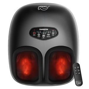 Shiatsu Foot Massager with Soothing Heat, Snailax Kneading Foot Massager Machine Improve Foot Wellness Up to size 13 App control, Gifts