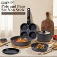 thumbnail image 2 of Gipp 11pcs Ceramic Cookware Sets, Pots and Pans Set Non Stick with Removable Handle, Oven & Dishwasher Safe,Induction Cookware, 2 of 7