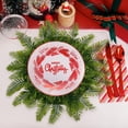 thumbnail image 3 of B 40Cm Circular Snowflake Table Mat Christmas Tabletop Cover Heat-Resistant Plastic Spill-Proof Easy Clean Festive Dinner Party Decoration, 3 of 6