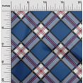 thumbnail image 1 of oneOone Georgette Viscose Fabric Tartan Check Print Sewing Fabric BTY 42 Inch Wide, 1 of 4
