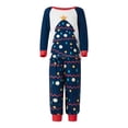 thumbnail image 3 of Pyjamas de Noël pour Famille avec Imprimé Arbre, Col Rond Classique Style Décontracté Vêtements de Vacances, 3 of 6
