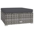 thumbnail image 5 of vidaXL 7 Piece Garden Lounge Set with Cushions Poly Rattan Grey, 5 of 5