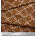 thumbnail image 3 of Soimoi Satin Silk Fabric Dots & Circle Geometric Print Fabric by the Yard 42 Inch Wide, 3 of 5