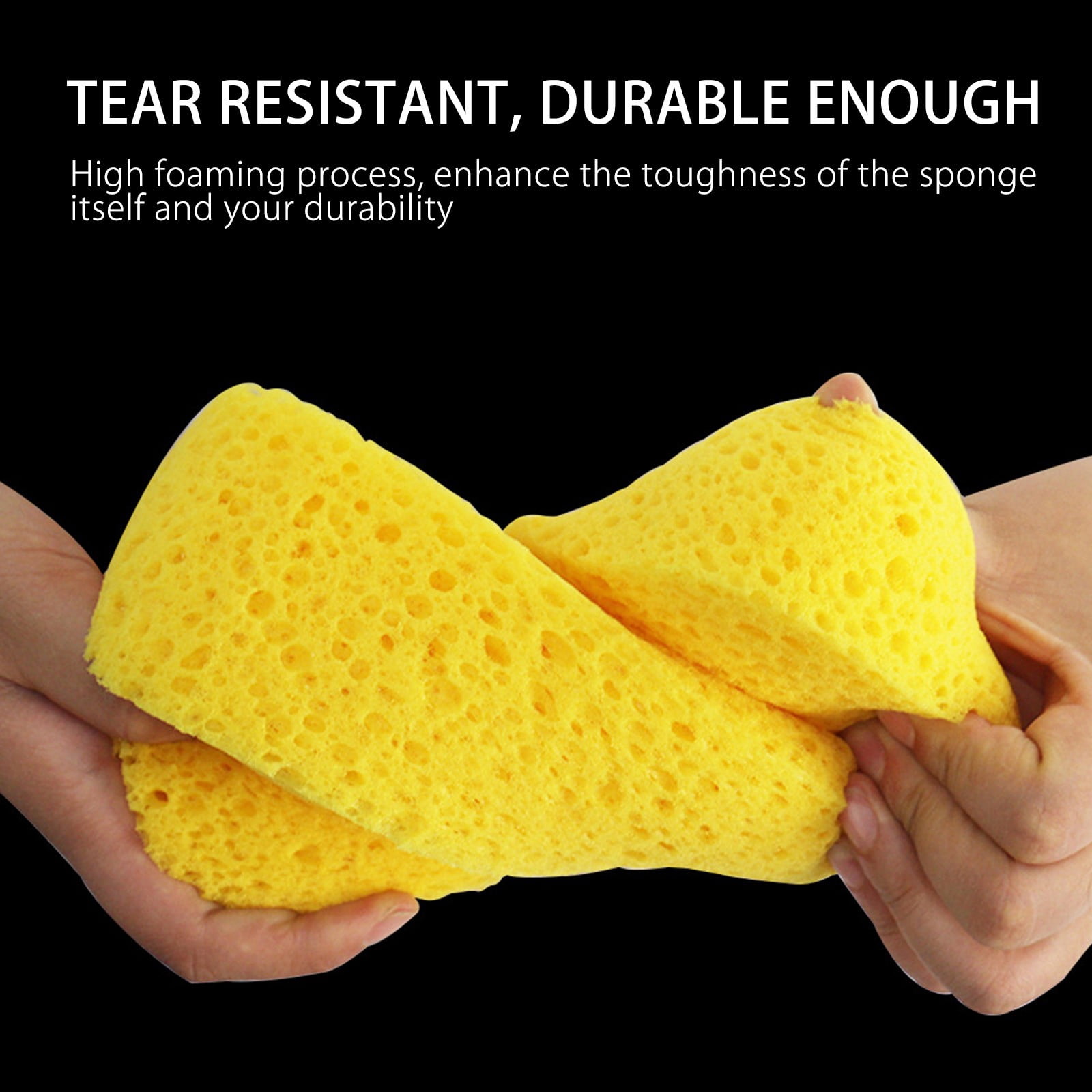 High Density Absorbent Sponge Cleaning Wipe, Car Wash Wipe Glass Sponge Wipe, Car Cleaning Supplies Car Wash Tools