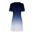 thumbnail image 5 of Birdeem Women Casual Slimming Draw Back Printed Short Sleeves Cold Shoulder Dress, 5 of 5
