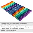 thumbnail image 4 of Roofei Big Pop Game Fidgets Toys Set, Rainbow Chess Board Simple Dimple Fidget Popper for Parent-Child Time, Simple Dimple Fidget Popper for Kid, Interactive Jumbo Stress Relief Figetget Toy, 4 of 6