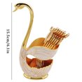 thumbnail image 3 of Oleegame 2PC Stainless Steel Cutlery Set Swan Base Creative Tableware European Fruit Fork Dessert Small Spoon Cute Coffee Spoon Combination, 3 of 7