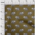 thumbnail image 1 of oneOone Viscose Jersey Fabric Elephant Block Print Fabric BTY 60 Inch Wide, 1 of 5