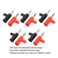 thumbnail image 3 of 4mm Banana Plug, 10pcs Stackable Banana Plug 4mm/0.2in Solderless Brass Standard Size Stackable Banana Connector for Security Accessories, 3 of 9