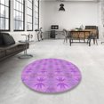 thumbnail image 4 of Ahgly Tapis Rectangulaire Lavable en Machine Intérieur Transitionnel Violet Violet, 7 Pieds x 10 Pieds, 4 of 7