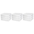 thumbnail image 1 of Sterilite Clear Plastic Stackable Small 3 Drawer Storage System, 3 Pack, 1 of 9