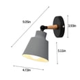 thumbnail image 3 of Lampe pour Chambre, Art Mural pour Chambre 9 Po Lampe Murale Noire Murale Table de Chevet Art en Fer Lampe Murale Simple pour Allée Convient à la Chambre Chevet Allée Bureau (Source de Lumière Non Incluse), 3 of 8