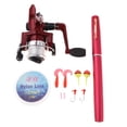 thumbnail image 2 of Shape Fishing Rod Small Reel for Travel Boat Fishing Red, 2 of 10
