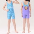 thumbnail image 3 of Teen Girls Swimsuit Rash Guard Flower Graphic Printed Long Sleeve Sun Protection Girls Bathing Suit XXXXXL, 3 of 6