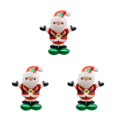thumbnail image 3 of Ruiboury Party Decor Essential Christmas Foil Balloons With Exquisite Patterns Balloon Christmas Suitable For Any Places multicolor Stretching Santa 3Set, 3 of 6