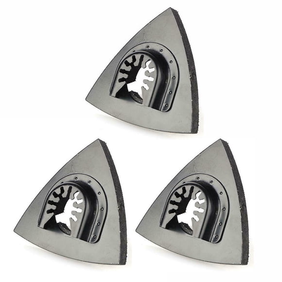 mmirethe Oscillating Saw Sanding Pad Sanding Sheet Sandpaper Holder Backer Plate Woodworking Tool, 3pcs No.02