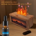 thumbnail image 4 of Fireplace Essential Oil Diffuser,180ml Wood Grain Ultrasonic Humidifier, 7 - Color LED Mood Light, Auto Shut - Off & Quiet Aromatherapy Diffuser for Home, Bedroom, Office, 4 of 7