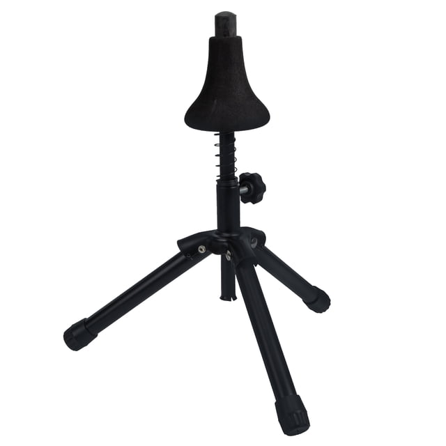 Support de Trompette Professionnel avec Design Pliable et Base de Trépied Stable pour Maison Fer Noir 7.5