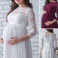 thumbnail image 4 of Robe de Bal en Dentelle Robe Maxi de Maternité Robe de Fête de Mariage Accessoire de Photographie Vêtements Manches 3/4 / Sans Manches, 4 of 5