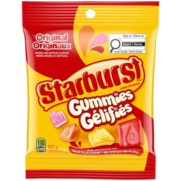 STARBURST, Original Gummy Candy, 142g