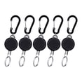 thumbnail image 1 of 5pccs Retractable Key Chain, Heavy Duty Key Reel Keychain, Extendable Key with 68cm Steel Wire Name Card, 1 of 8