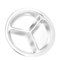 thumbnail image 4 of Dinner Plate,Stainless Steel Dish Dinner Canteen Snack Plate Children Rice Plate Elevated Design, 4 of 8
