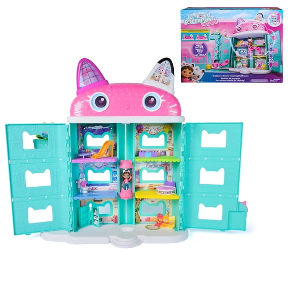 Gabby's Dollhouse: The Movie, Gabby’s Meow-mazing Dollhouse, with Toy Figure & Dollhouse Accessories, Kids Toys for Girls & Boys Ages 3 and Up