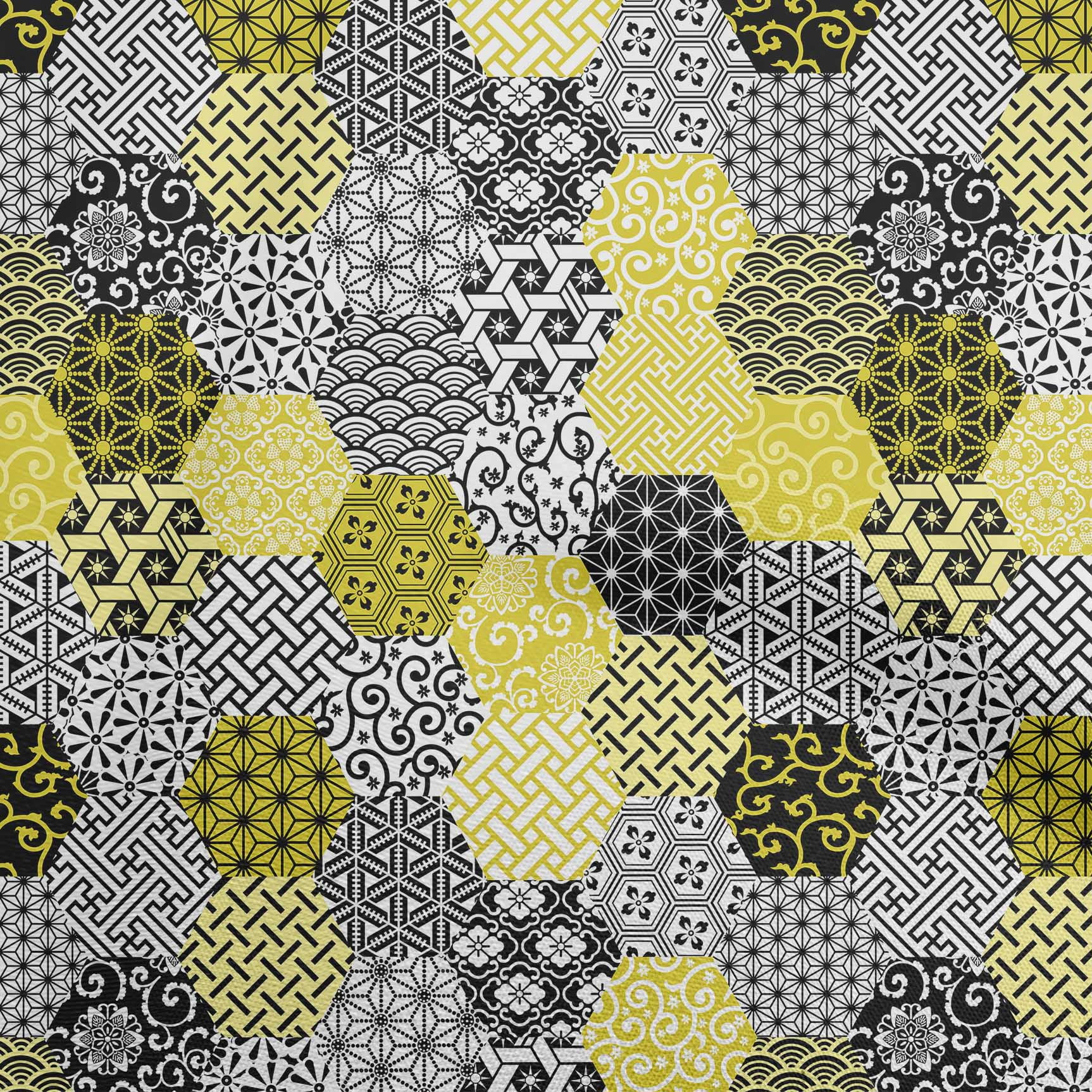 oneOone Rayon Yellow Fabric Geometric Dress Material Fabric Print Fabric By The Yard 56 Inch Wide