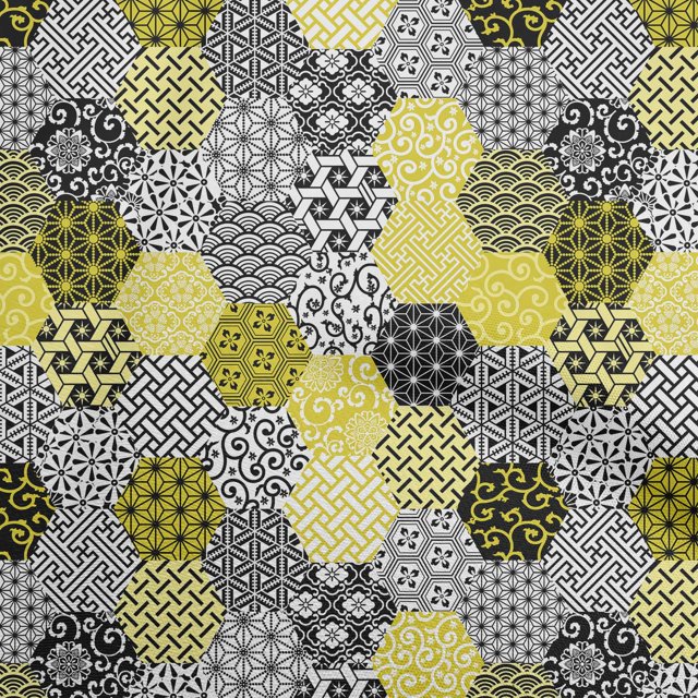 oneOone Cotton Silk Yellow Fabric Geometric Sewing Craft Projects Fabric Prints By Yard 42 Inch Wide