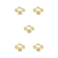 thumbnail image 2 of Ruiboury 50piece Low Maintenance Soft Texture Fabric For Albums And Decorations Fiber Realistic Appearance Wide Application Champagne 4.5cm 5Set, 2 of 6