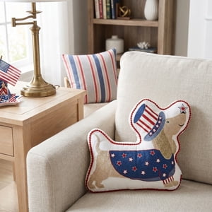 Oreiller patriotique pour un sommeil confortable, Staron USA Drapeau Oreiller Ergonomic Neck Support, Oreil respirant pour le jour de l'indépendance Cadeau de la journée commémorative avec couverture amovible