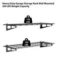 thumbnail image 2 of Kojooin Floating Storage Shelves, 400 Lbs Capacity – Garage, Shop, Shed, Basement Organization – Metal Rack for Tools, Supplies & Bulk Items, 2 of 7