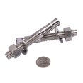 thumbnail image 4 of ORUYROP Ancre en Coin en Acier Inoxydable 1/2 Pouces X 3-3/4 Pouces (5 Pcs), Acier Inoxydable 18-8, 4 of 7