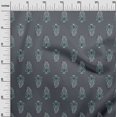 thumbnail image 2 of oneOone Silk Tabby Fabric Leaves & Paisley Block Fabric Prints By Yard 42 Inch Wide, 2 of 4