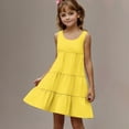 thumbnail image 4 of RXIRUCGD 2025 Vêtements d'Été pour Enfants Robe Décontractée Mignonne à Manches Courtes et Col Rond pour Enfants et Filles, 4 of 6