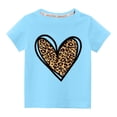 thumbnail image 1 of TopLLC Tenue de la Saint-Valentin pour Tout-Petits Garçons Filles Mode Mignon Col Rond Imprimé Manches Courtes Haut Cadeaux de la Saint-Valentin pour Enfants, 1 of 3