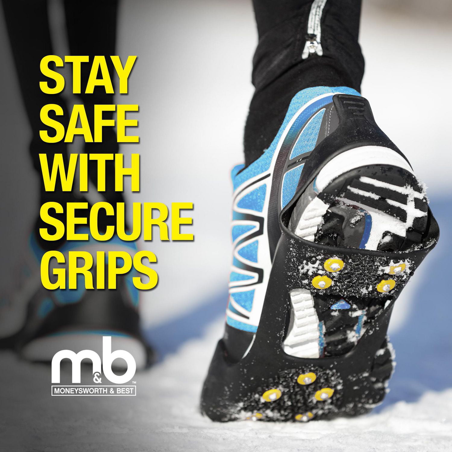 Moneysworth & Best Himalaya Ice Grips, Spike Grips empêchent le glissement et la chute, ajoutent une adhérence supplémentaire à toutes les chaussures
