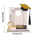 thumbnail image 2 of Photo Frame for Graduation The Stage Wooden Combo Desktop Display commemorative keepsake celebrating 2026 graduates for home or use, 2 of 6