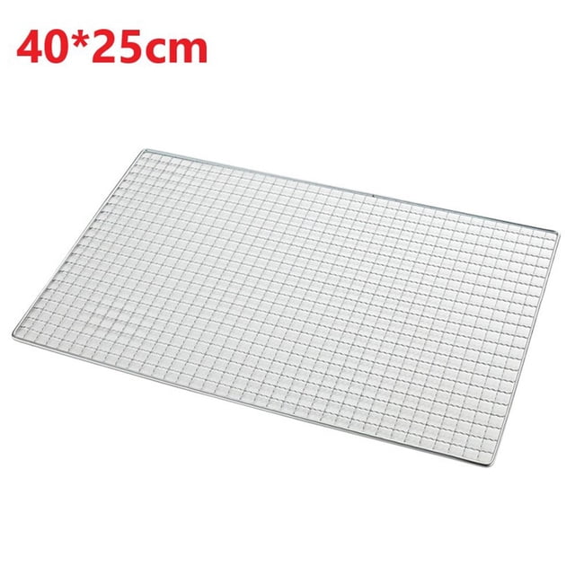 Bbq Grate Mesh Net Grill Grate Grid for Japanese Korean Grill 40X25cm