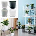 thumbnail image 2 of kurtrusly Modern Decorative Flower Pots Easy To Maintain Various Colors And Sizes light gray S pot+S tray 1Set, 2 of 6