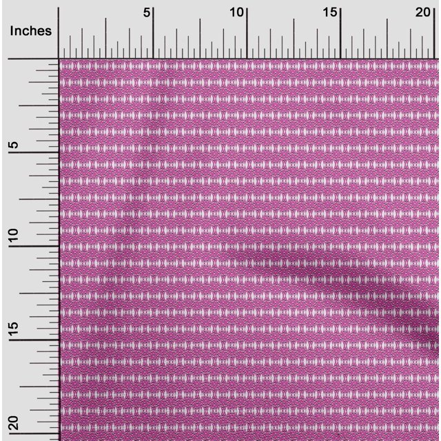 oneOone Tissu Polyester Lycra Imprimé Géométrique Ikat 1 Yard 56 Pouces de Large