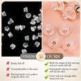 thumbnail image 2 of Ruiboury 100piece Soft Clear Silicone Earring Backs Set Of 100 No-Irritate Stud Backs Earring Backs For Studs C, 2 of 6
