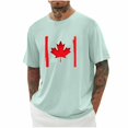 thumbnail image 1 of Pisexur T Shirts for Man , Hommes Imprimé Col Rond Mode Décontractée Manches Courtes Blouses Col Rond Chemises Vert Menthe, G Chemises de Golf Hommes & Chemises Hommes, 1 of 6