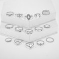 thumbnail image 2 of 15Pcs/Set Women Punk Vintage Knuckle Rings Tribal Ethnic Hippie Stone Joint Rings Jewelry Set Gift Retro, 2 of 9