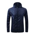 thumbnail image 2 of Aodebiao Manteau de Pluie Ultraléger pour Femmes – Manteau de Randonnée Imperméable et Respirant avec Capuchon Ajustable / Polyester à Séchage Rapide pour la Course, les Déplacements et les Voyages, 2 of 4