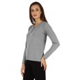 thumbnail image 3 of Inkmeso Solid Button Henley T-shirt For Womens Casual BasicLong SleeveTee T-shirts, 3 of 7