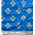thumbnail image 1 of Soimoi Poly Georgette Fabric Floral Block Decor Fabric Printed Yard 42 Inch Wide, 1 of 5