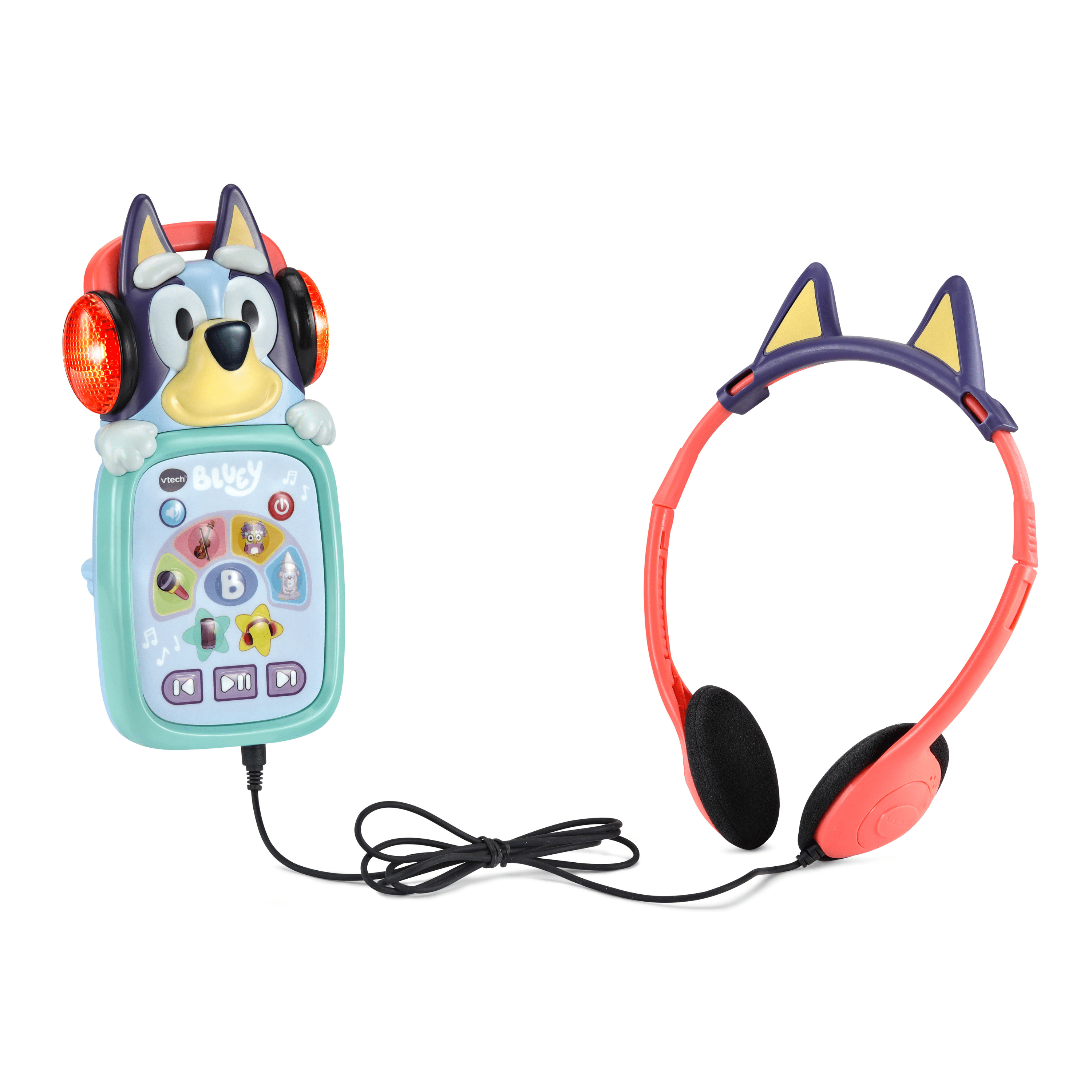 VTech Bluey Mon baladeur musical avec les chansons de la série pour les enfants - Version Anglaise, 3+ Ans