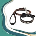 thumbnail image 4 of Ruiboury Pet Collar and Leash Set Modern for Large Medium Animal Leather Training Rope and Choker Kit Anti-slip TYPE1, 4 of 6