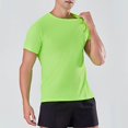 thumbnail image 1 of Compression Shirts for Men Quick Drying Summer Gym Shirts Breathable Stretchy Short Sleeve Crew Neck Basic T-Shirts for Activewear, 1 of 7